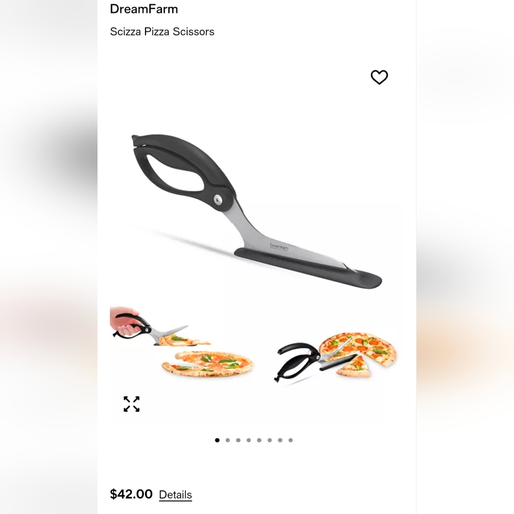DreamFarm Scizza Pizza Scissors. Stainless-Steel. New In Original Box.
